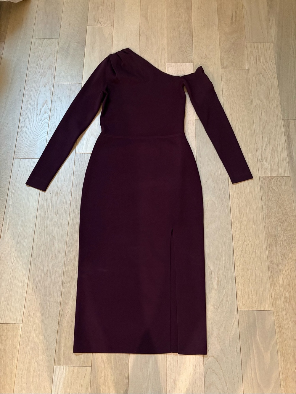 Reiss One-Shoulder Long Sleeve Midi Dress